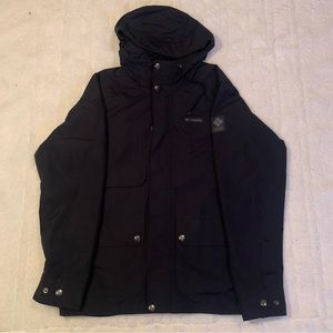 Black Columbia Nylon Rain Jacket